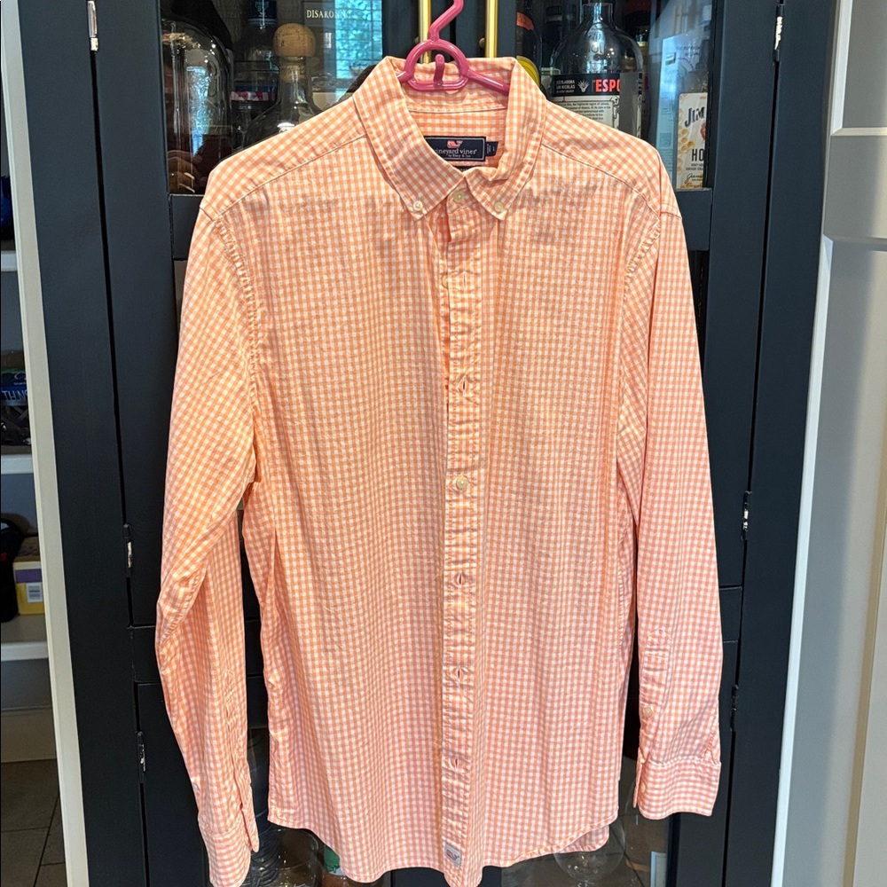 Vineyard Vines light pink Gingham Shirt